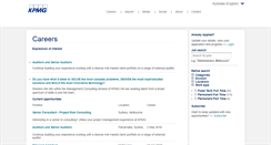 Desktop Screenshot of careers.kpmg.com.au